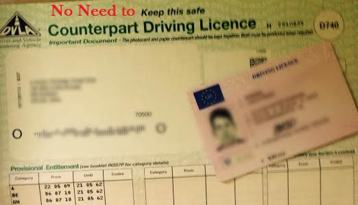 DVLA Scrap Paper Counterpart for Online Driving Licences Header Image