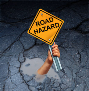 Road hazard sign