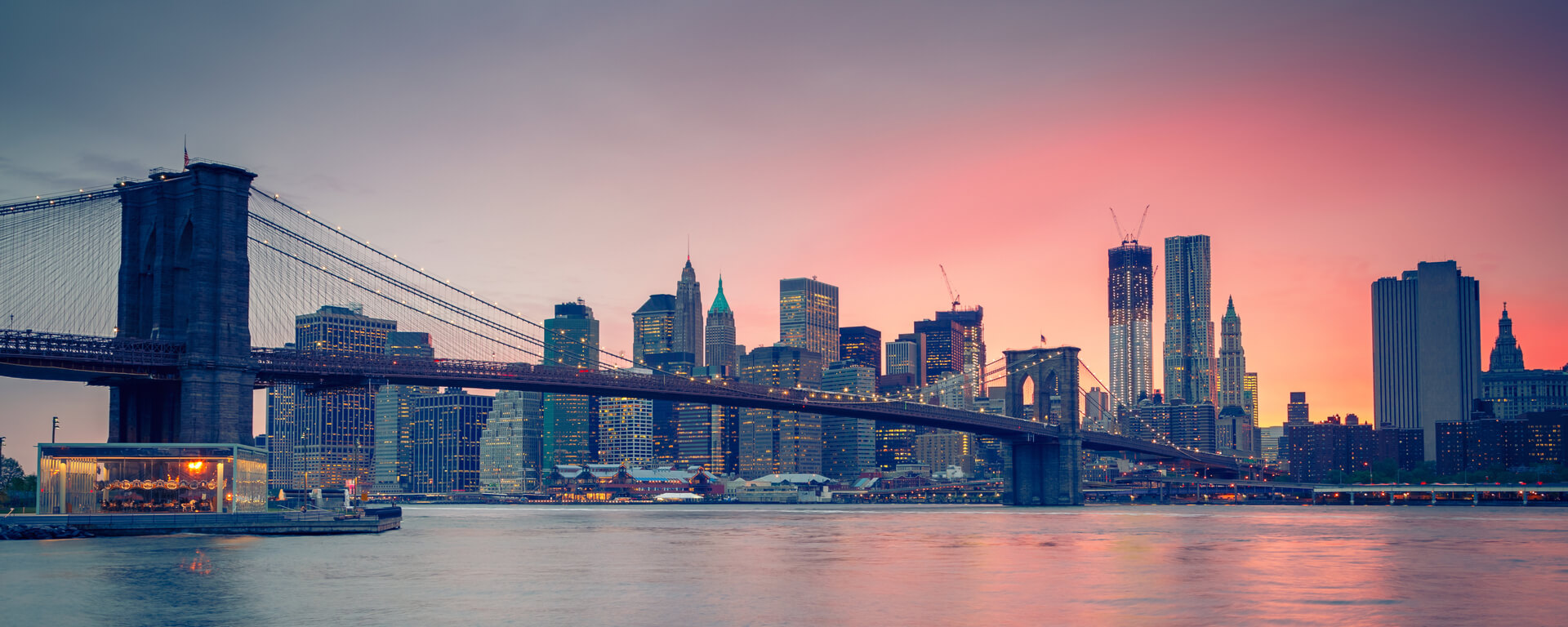 New York City Skyline with US drivers on