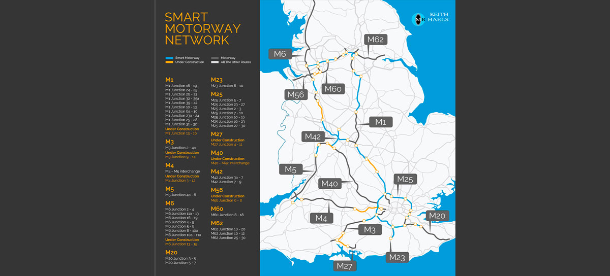 Smart Motorways – Smart Motorway Map Header Image